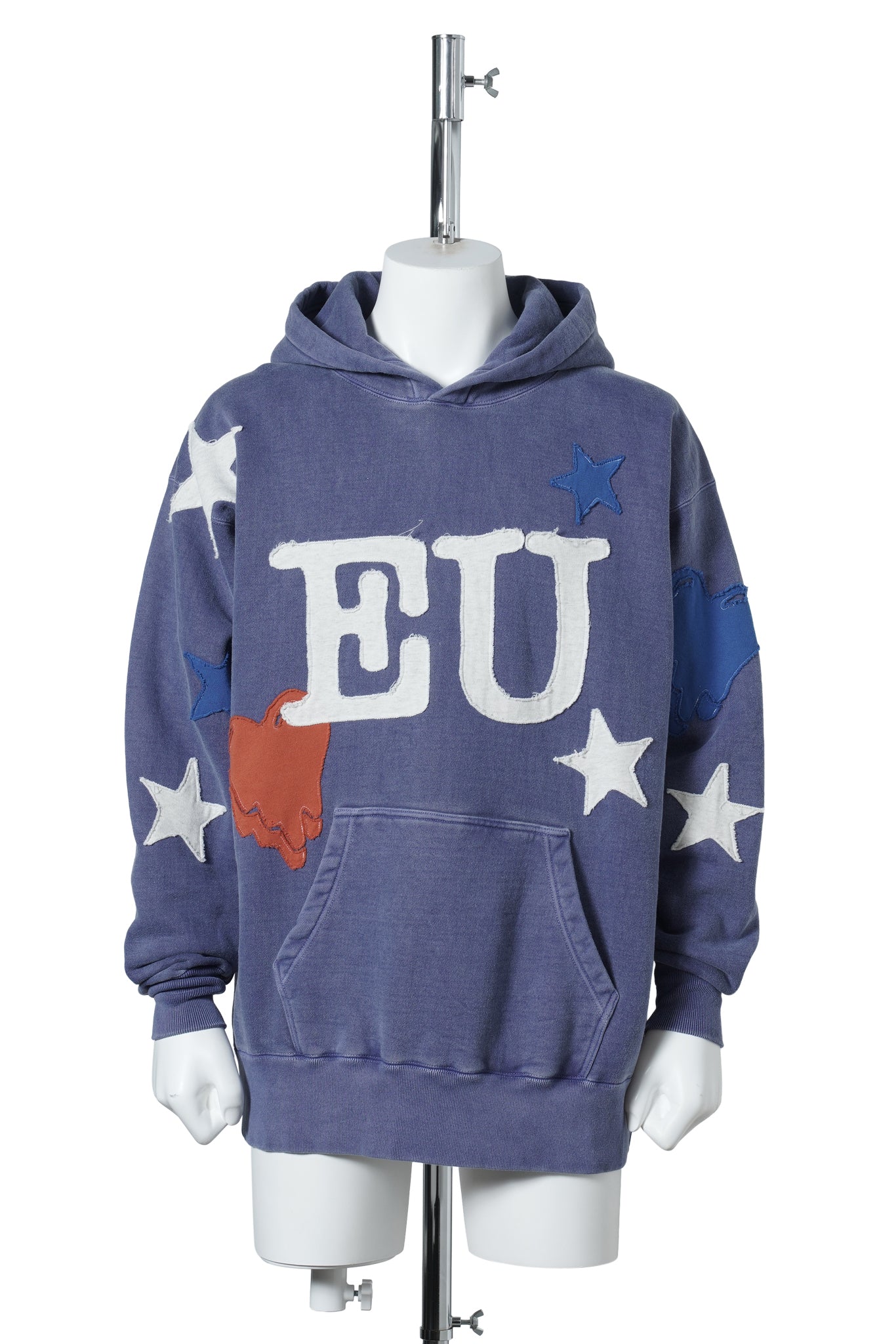 EU HAND PATCH HOODIE / NAVY