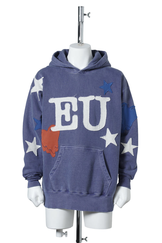 EU HAND PATCH HOODIE / NAVY