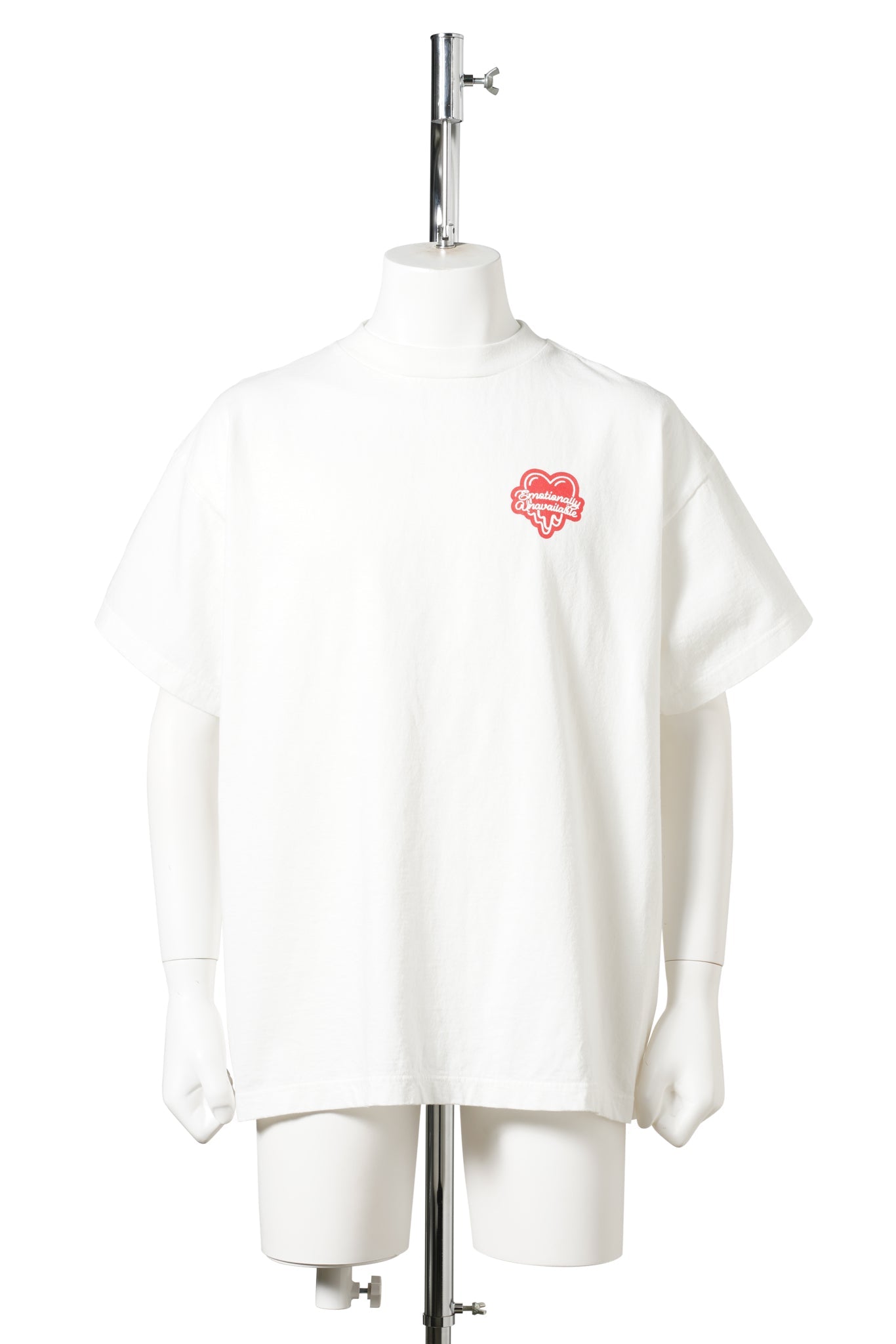 EU NEON HEART SS TEE / WHITE