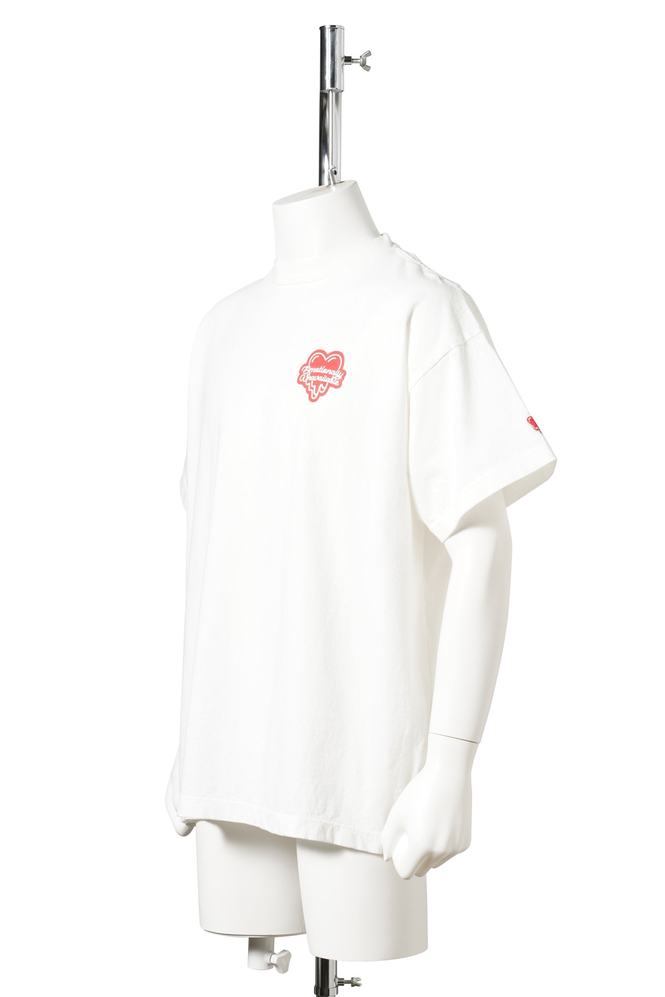 EU NEON HEART SS TEE / WHITE
