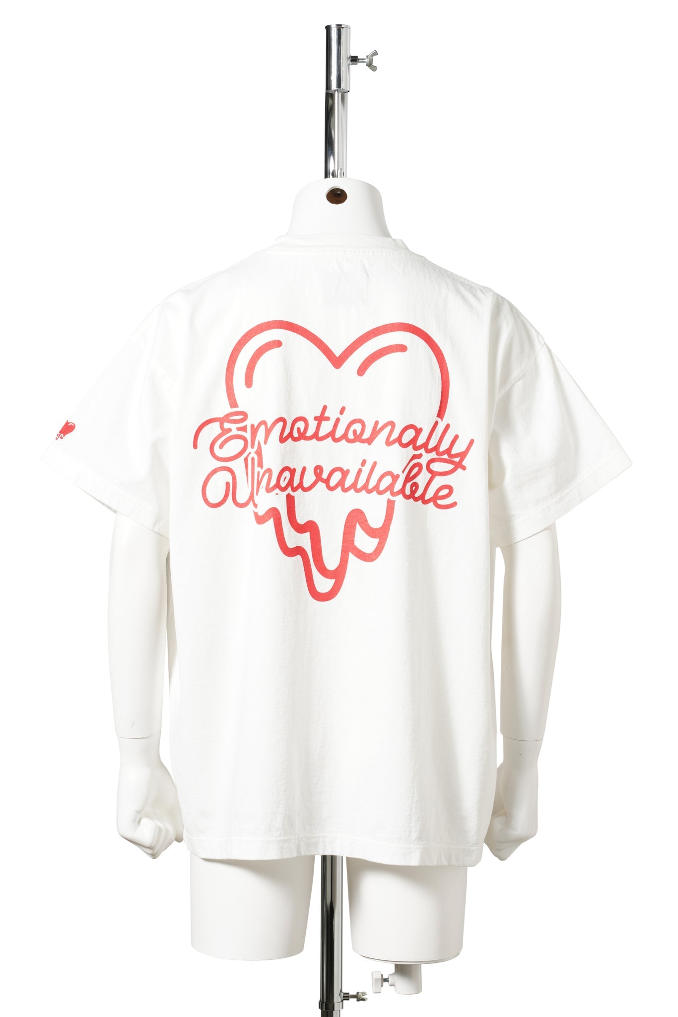 EU NEON HEART SS TEE / WHITE
