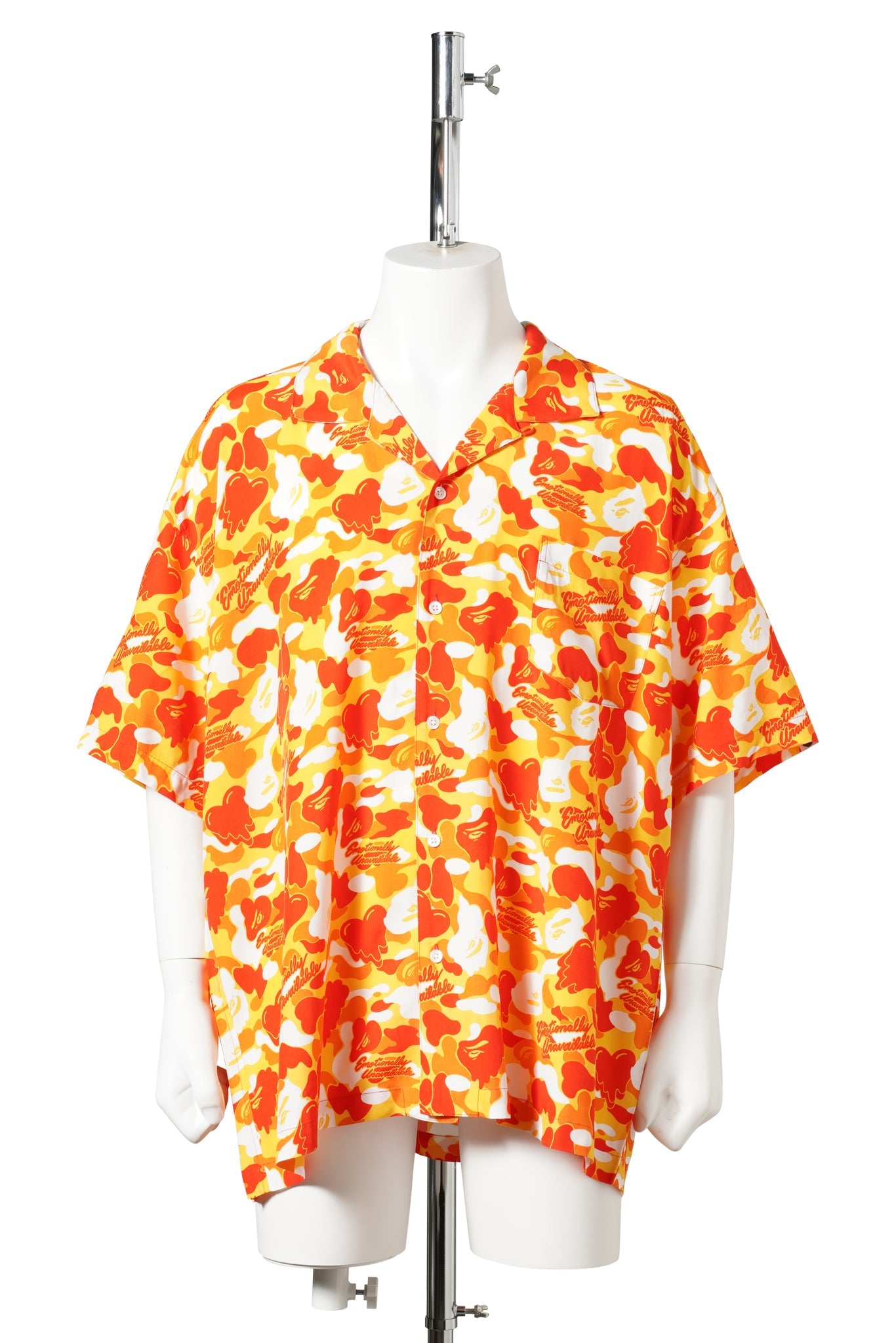 EU APE ALOHA SHIRT / ORANGE