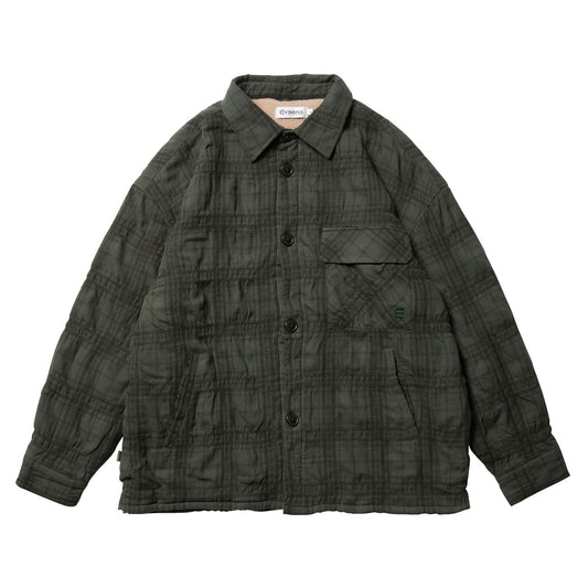 SHAO PLAID FLEECE JACKET / GREEN