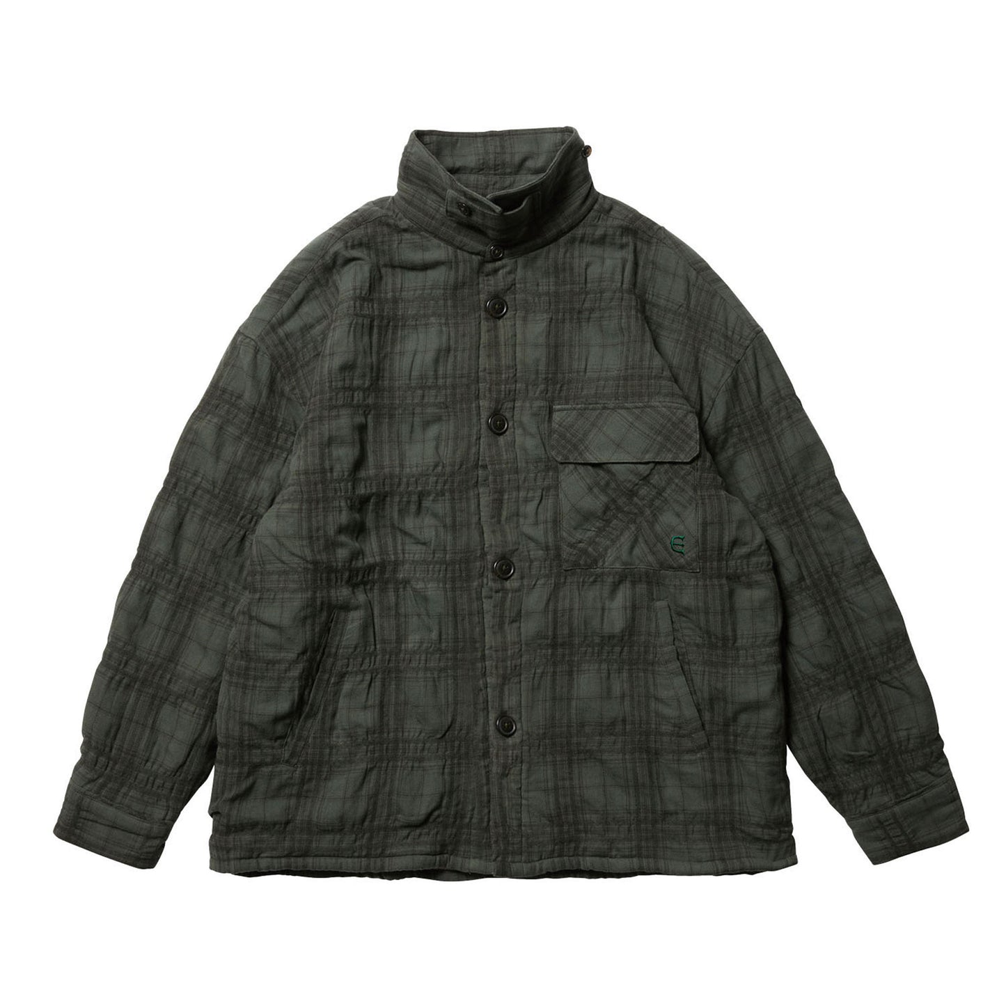 SHAO PLAID FLEECE JACKET / GREEN