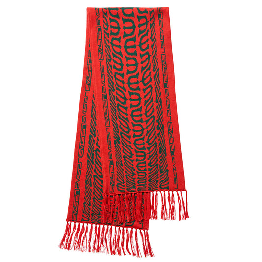 E LOGO SCARF / ORANGE