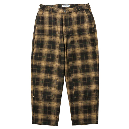 CHECK WOOL PAINTER PANTS / YELLOW