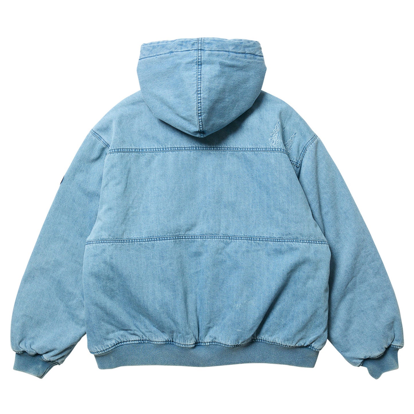 EYE FIRE DENIM PUFF JACKET / BLUE