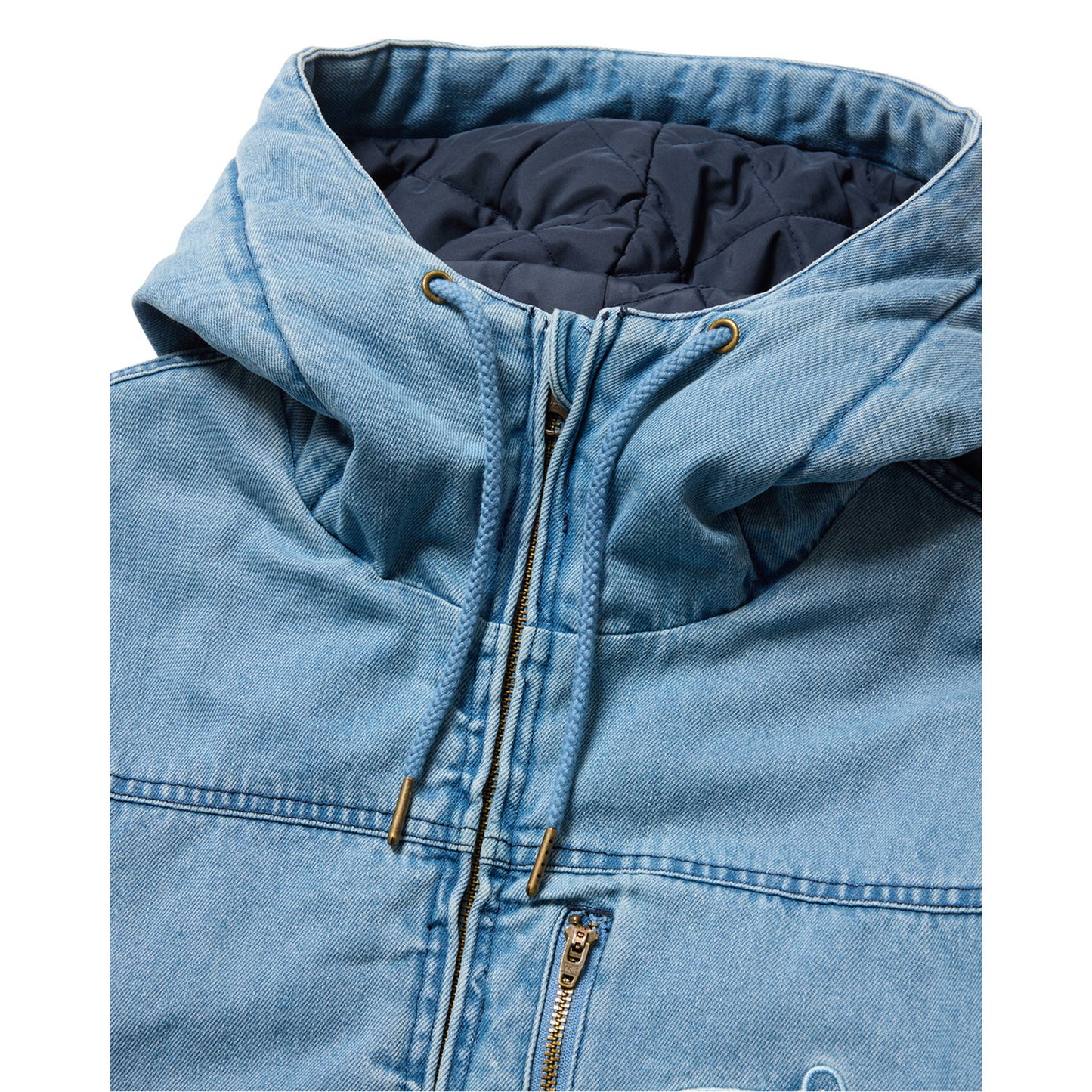 EYE FIRE DENIM PUFF JACKET / BLUE