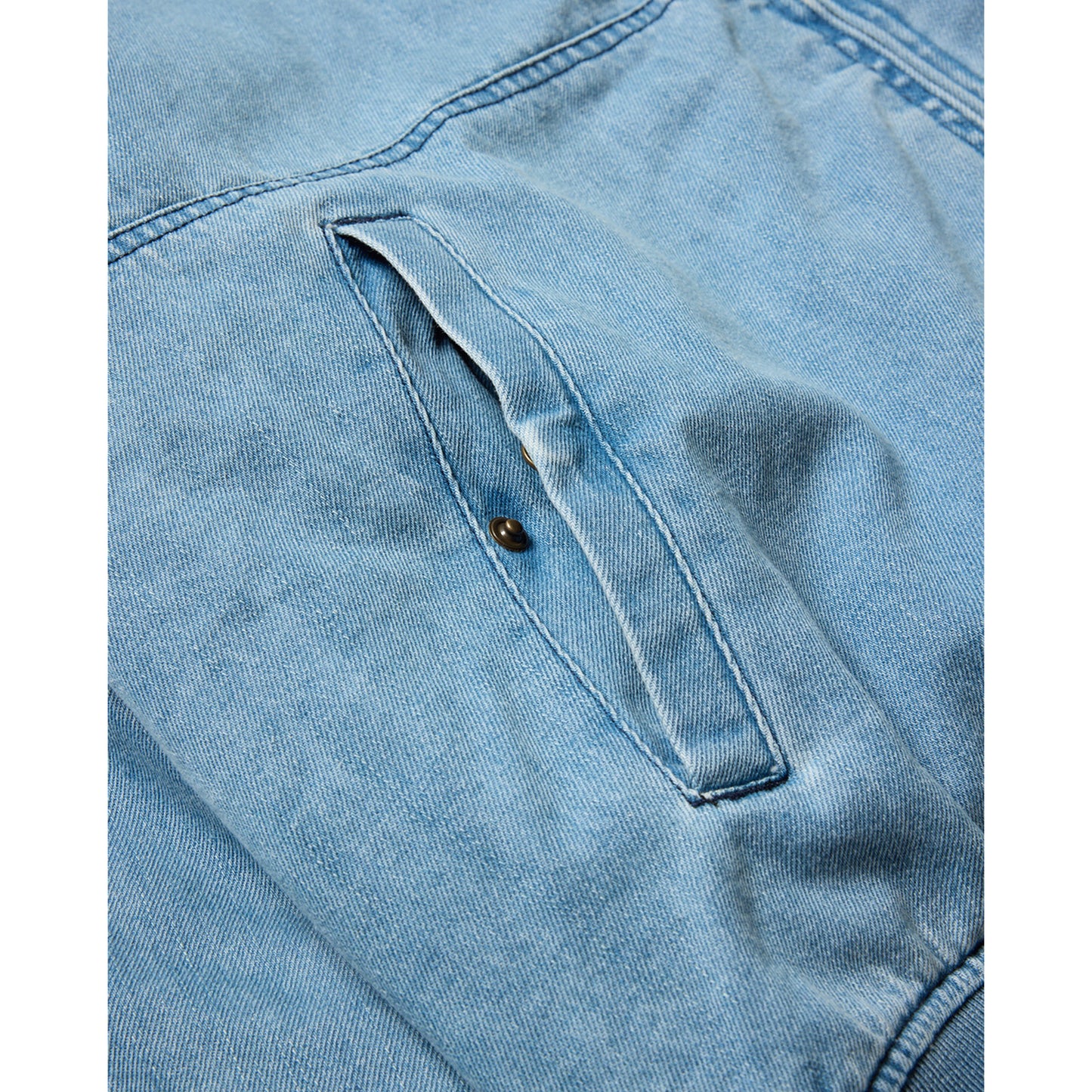 EYE FIRE DENIM PUFF JACKET / BLUE