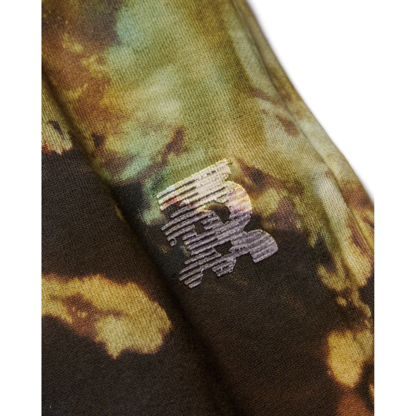 DYE SWEAT PANTS / BLACK/BLUE