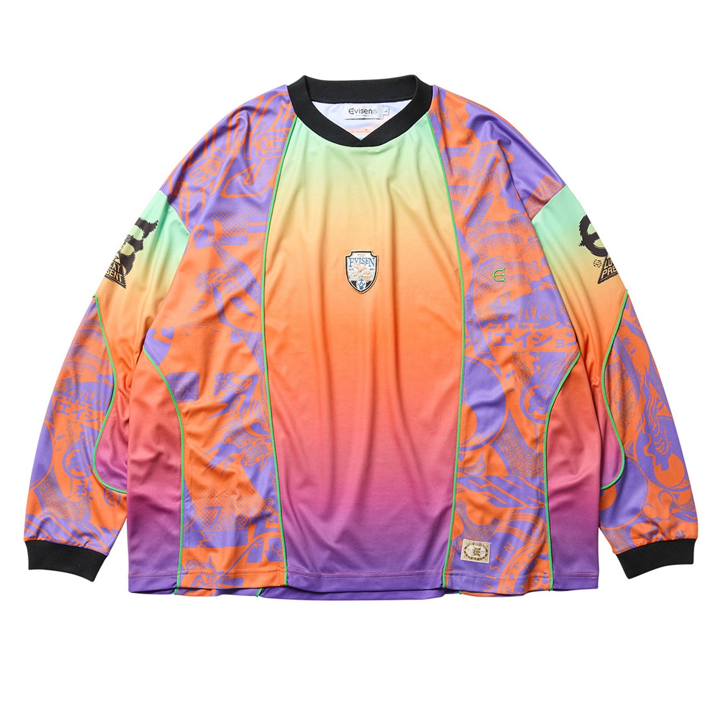 PHEASANT MOTO JERSEY / ORANGE/PURPLE