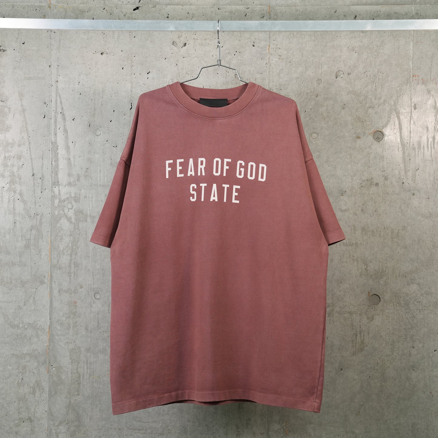 HEAVY CREWNECK TEE / CRIMSON