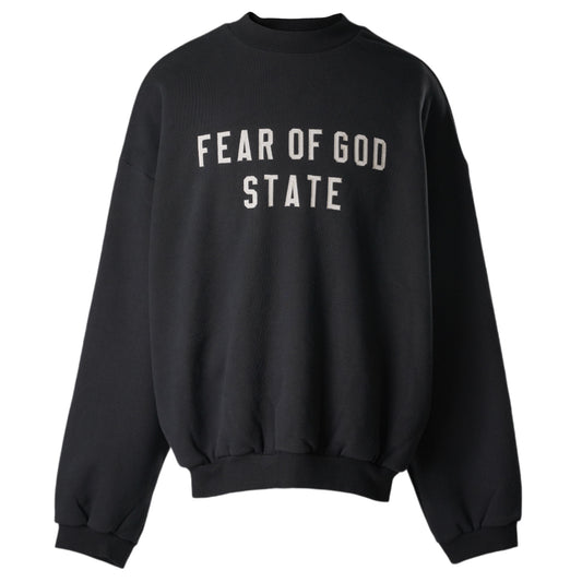 HEAVY FLEECE CREWNECK / BLACK