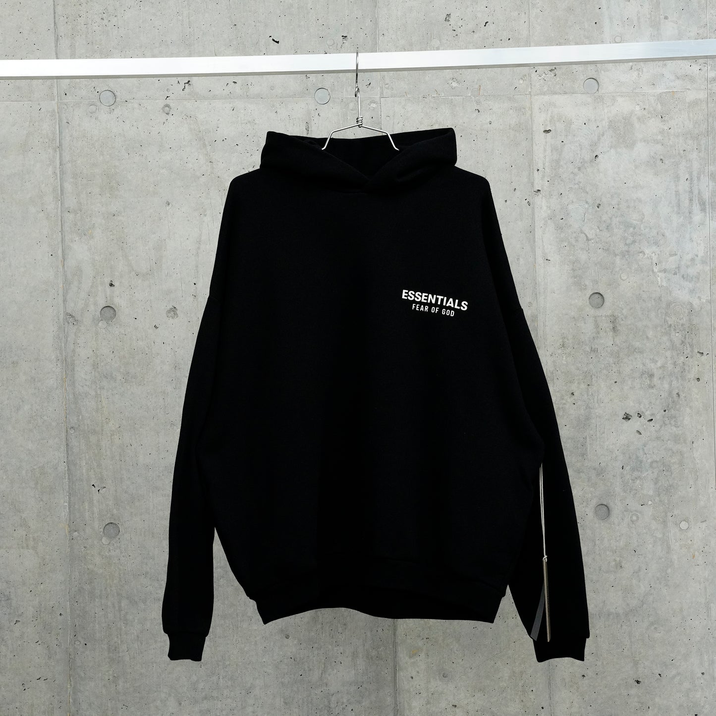 FLEECE HOODIE / BLACK