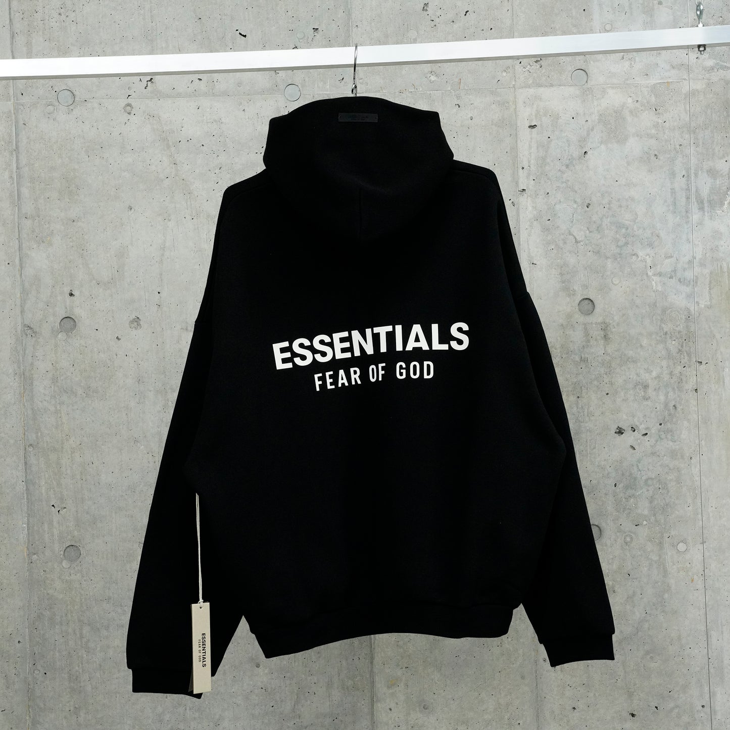 FLEECE HOODIE / BLACK