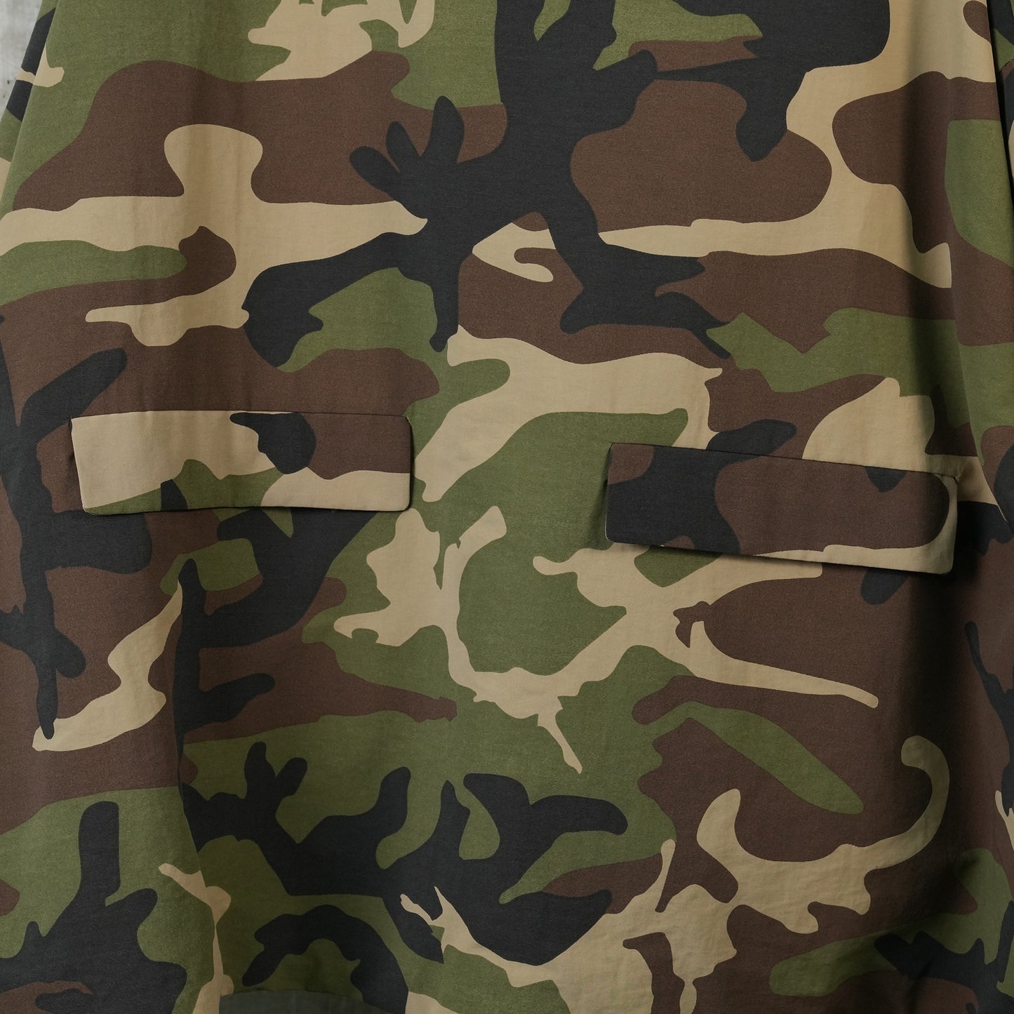 MILITARY NYLON HOODED ANORAK / WOODLAND