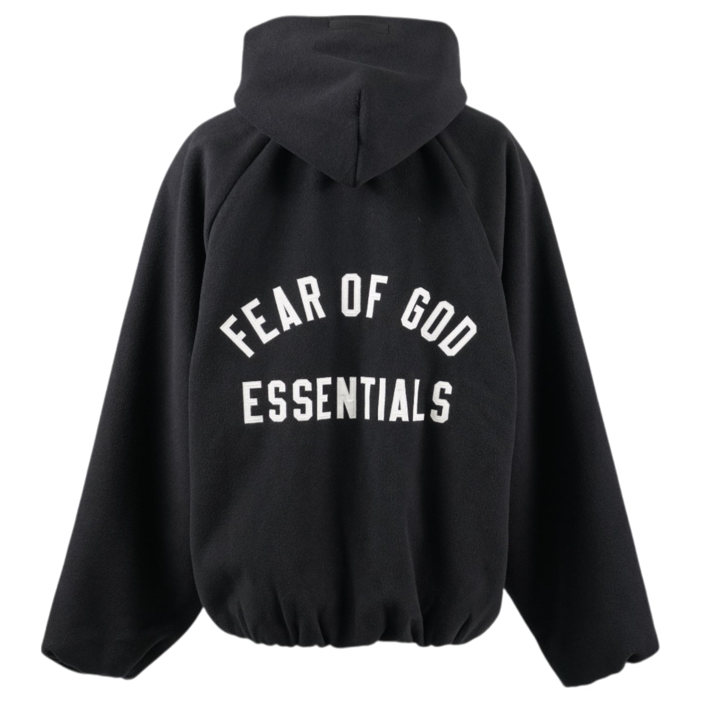 BRUSHED HOODED BOMBER / BLACK