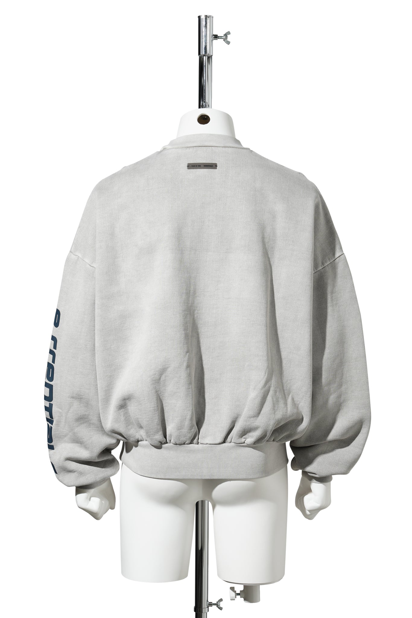 CROPPED RELAXED SWEATSHIRT / SMOKE GREY