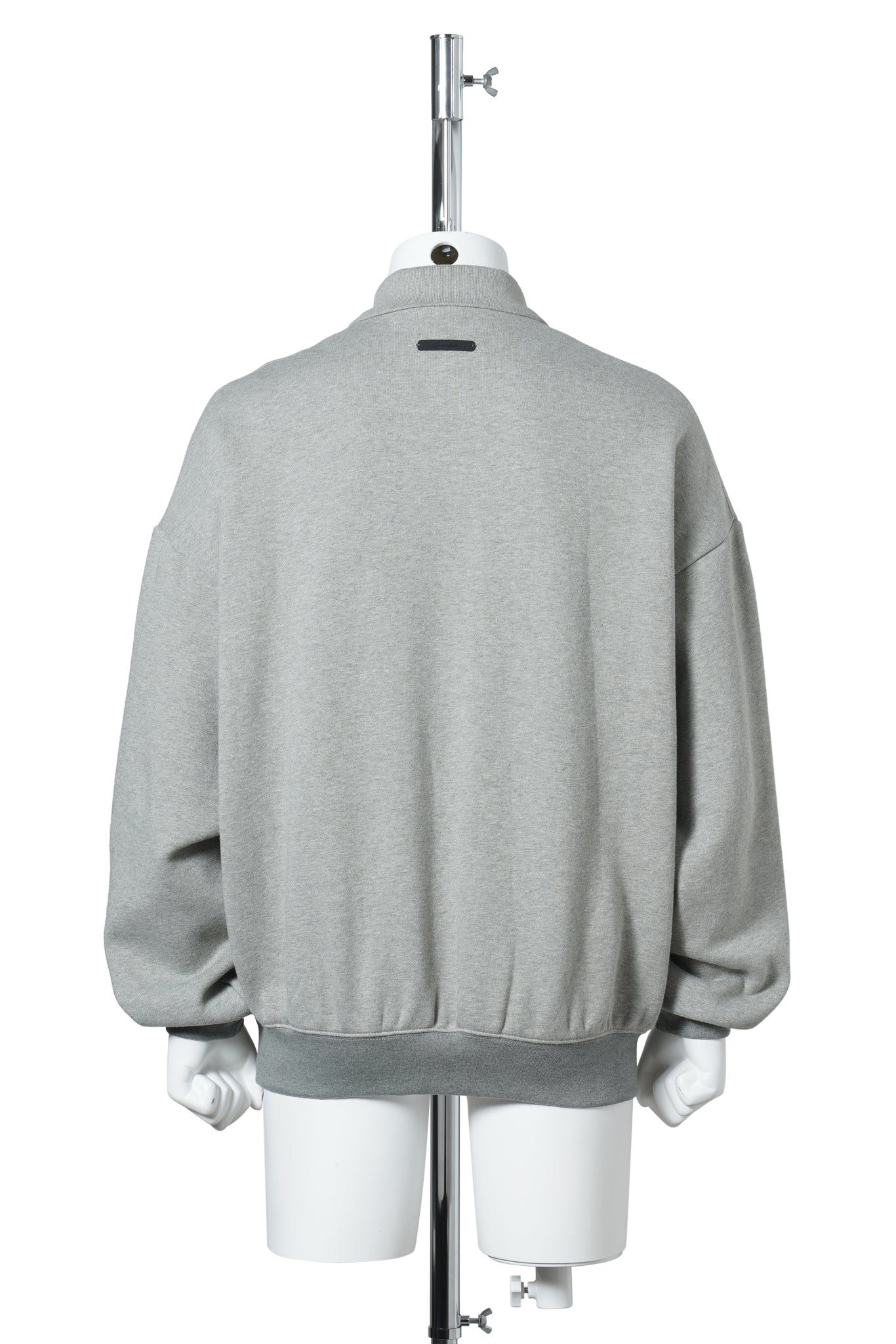 SIGNATURE 90'S POLO SWEATSHIRT / CONCRETE HEATHER/DARK CONCRETE HEATHER