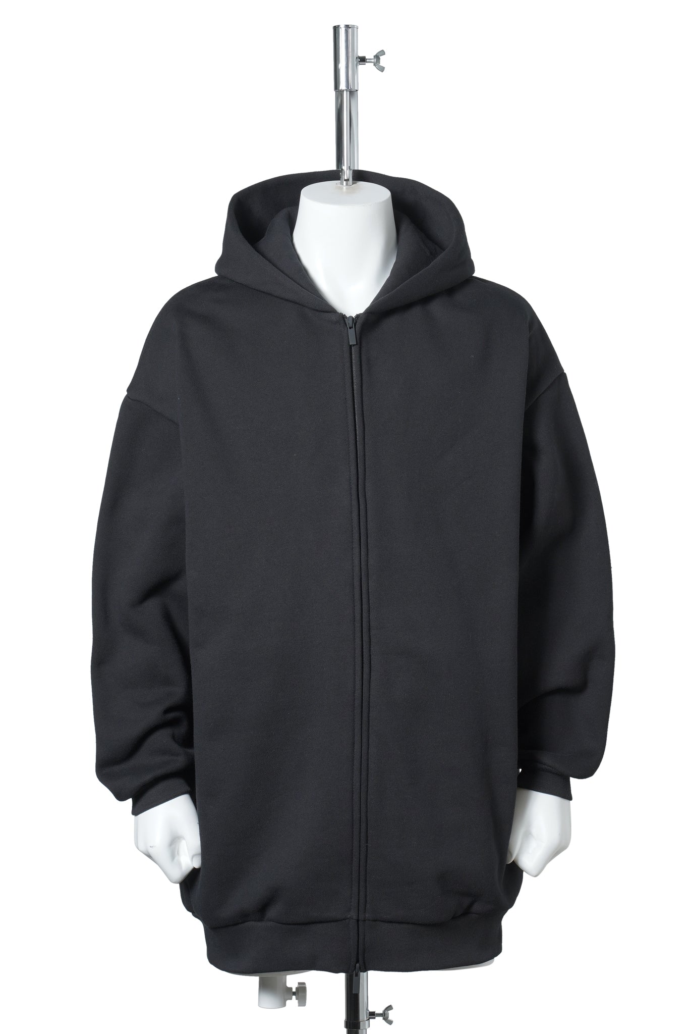 PROPERTY LOUNGE LONG ZIP HOODIE / BLACK