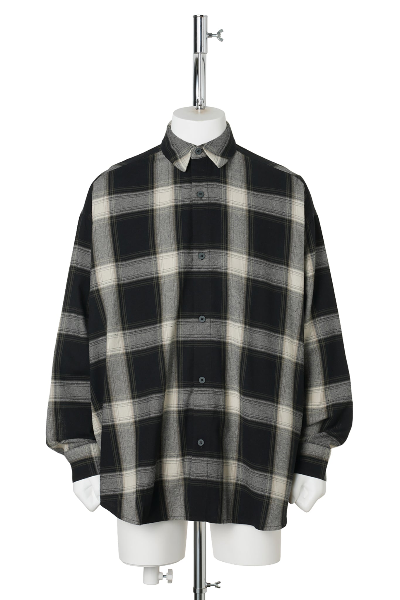 BUTTON UP SHIRT / 0128:IRON GREY PLAID