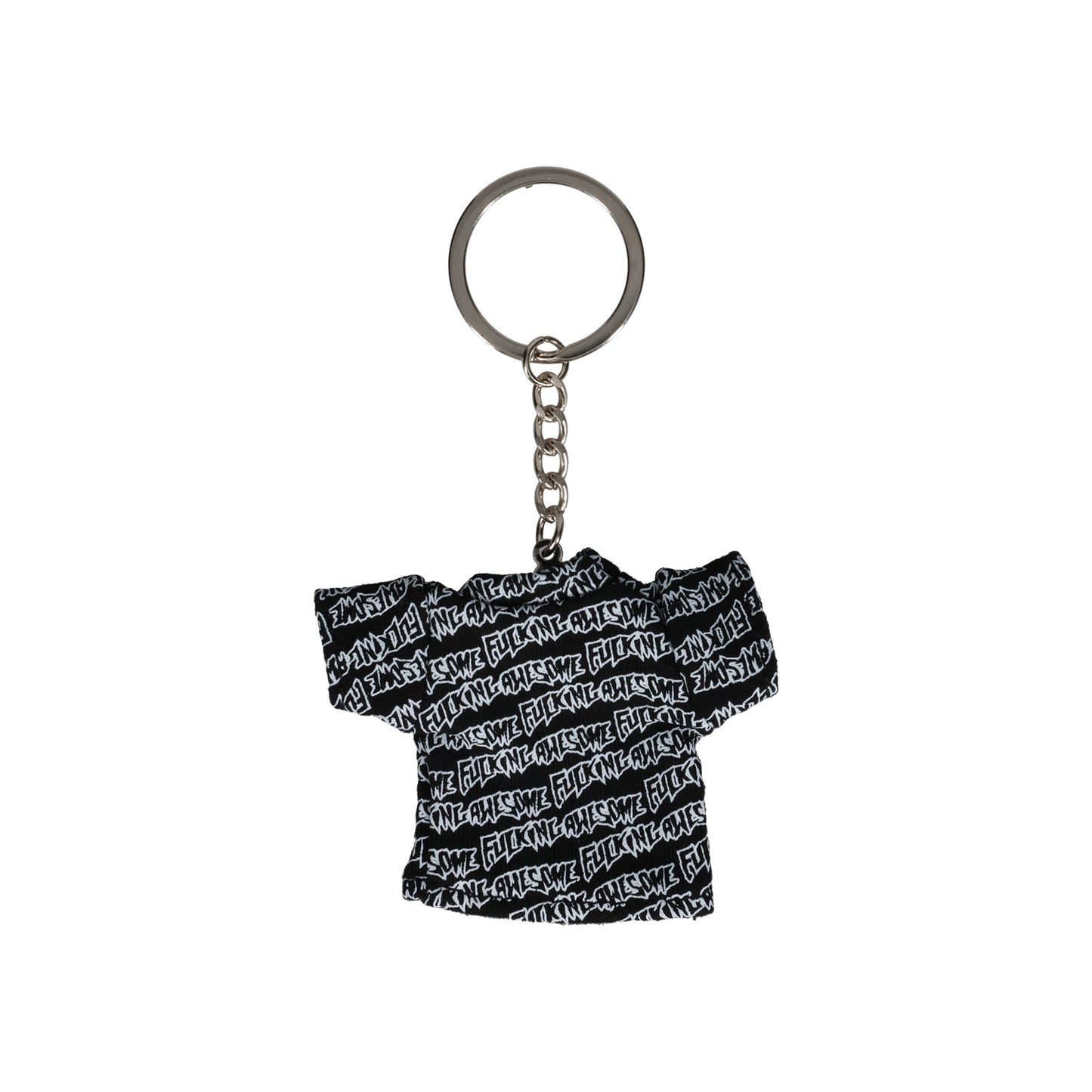 STAMP LOGO T SHIRT KEYCHAIN / AOP/WHITE