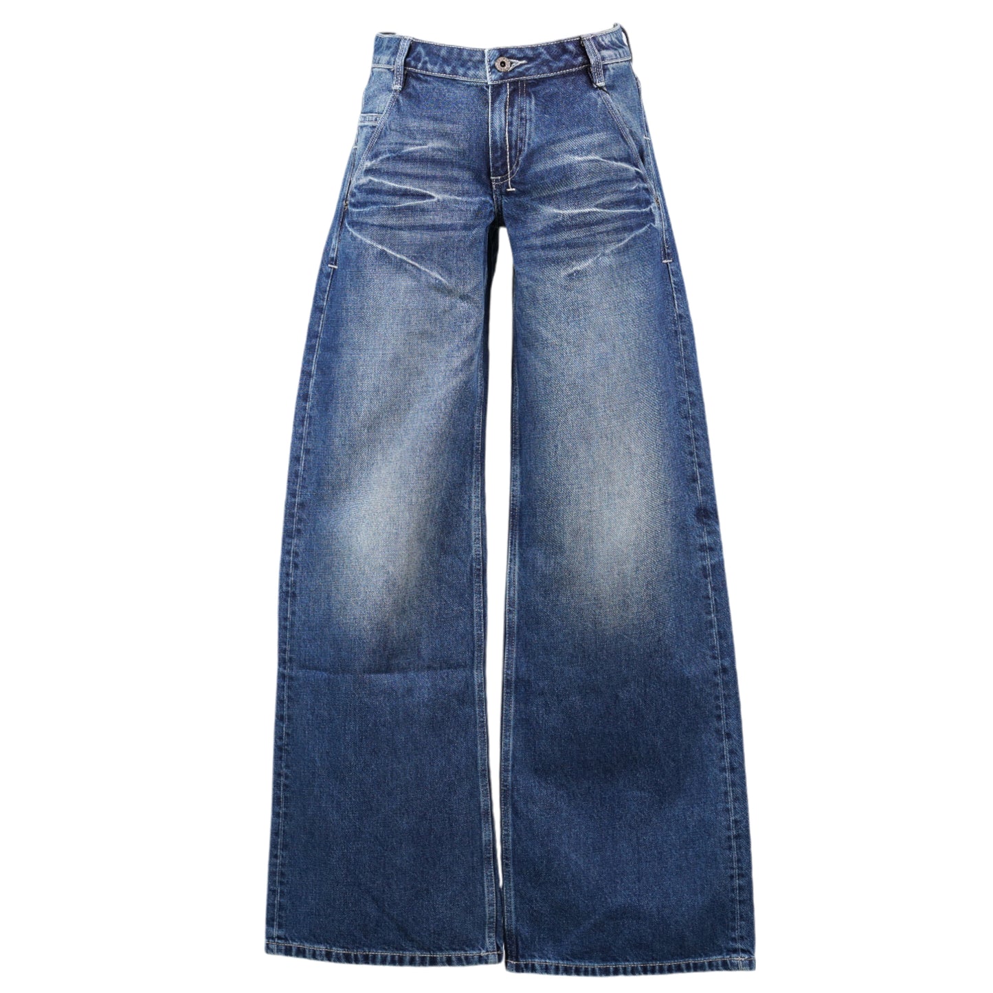 888 LOW-RISE OVERSIZED JEANS / DARK BLUE