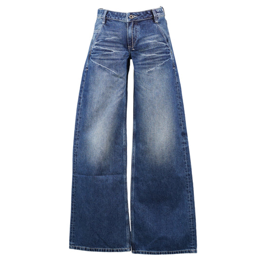 888 LOW-RISE OVERSIZED JEANS / DARK BLUE