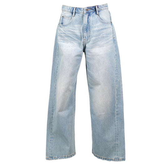 LOW-RISE LOOSE-FIT JEANS / LIGHT BLUE