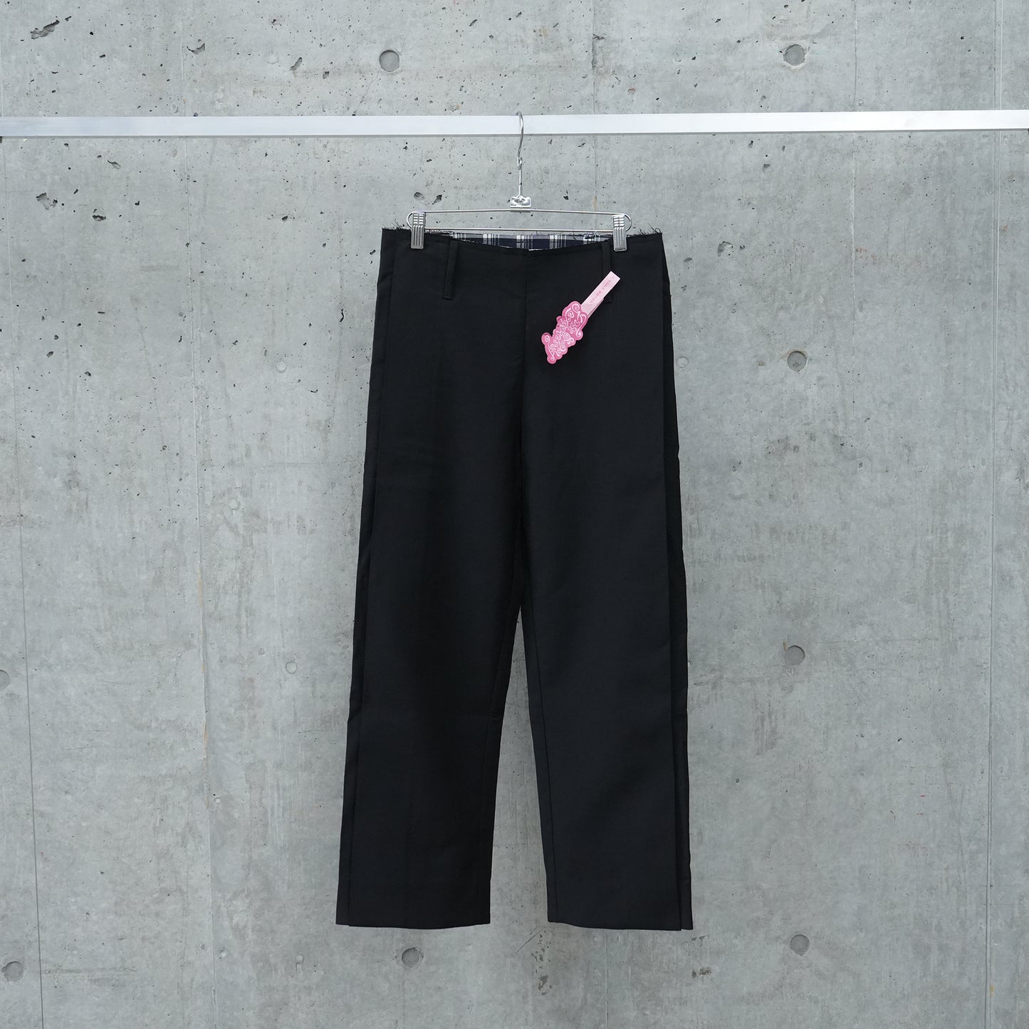 STRUCTURED TAILORED TROUSERS / BLACK