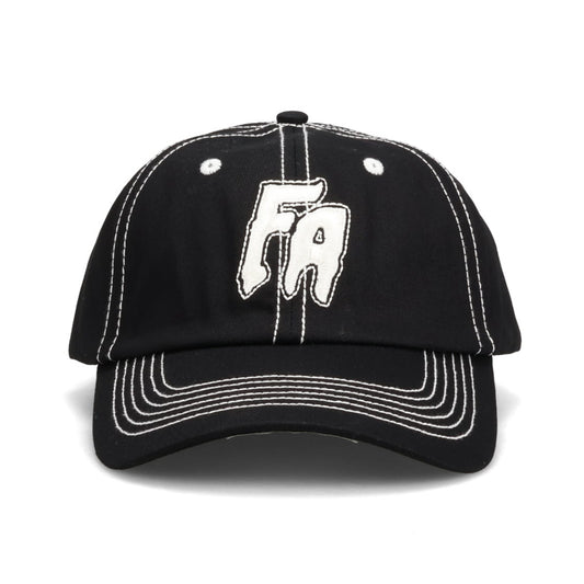 SEDUCTION CONTRAST STITCH 6-PANEL HAT / BLACK