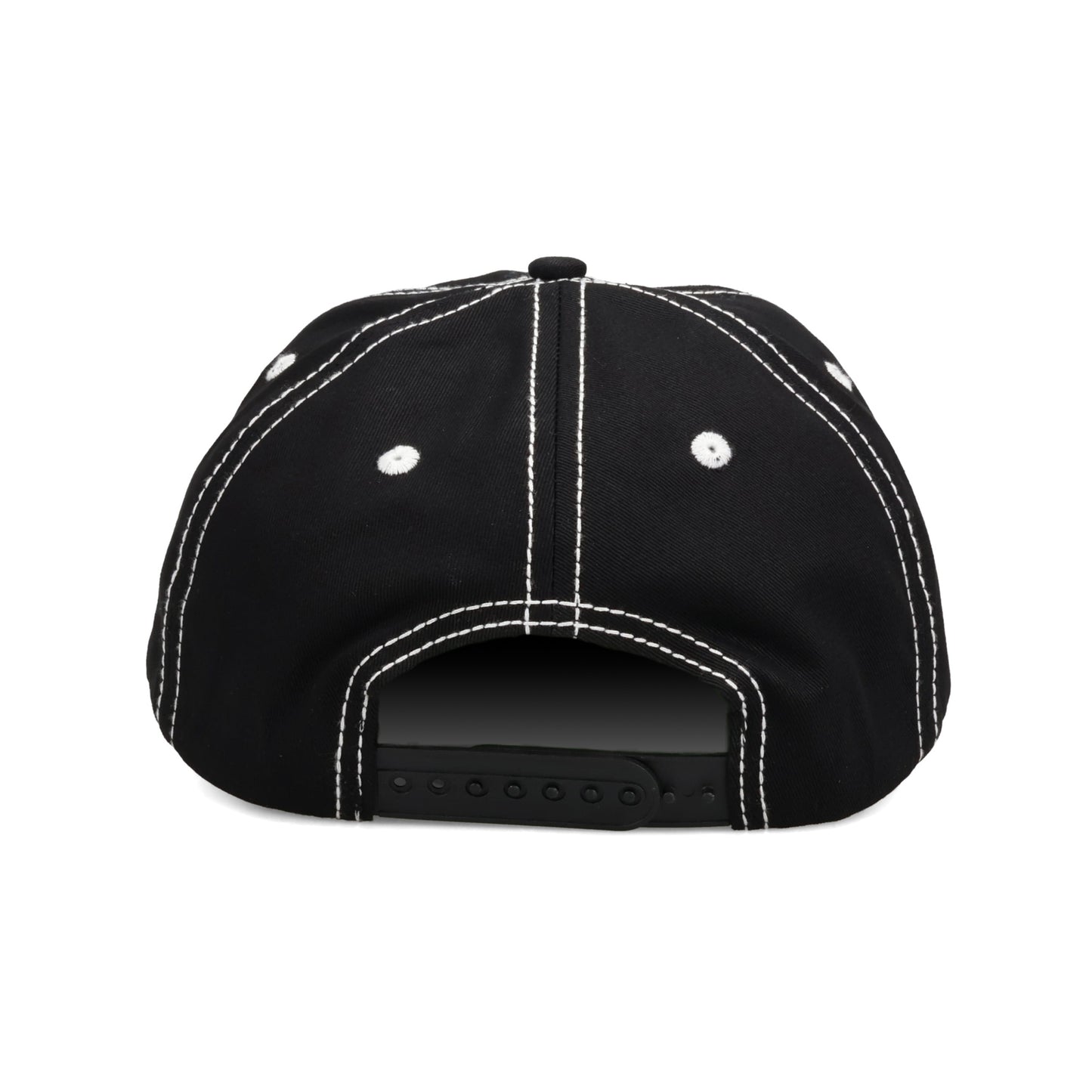 SEDUCTION CONTRAST STITCH 6-PANEL HAT / BLACK
