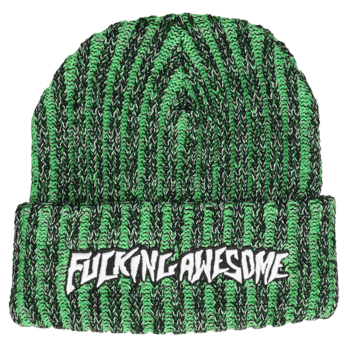 REFLECTIVE STRIPE BEANIE / BLACK