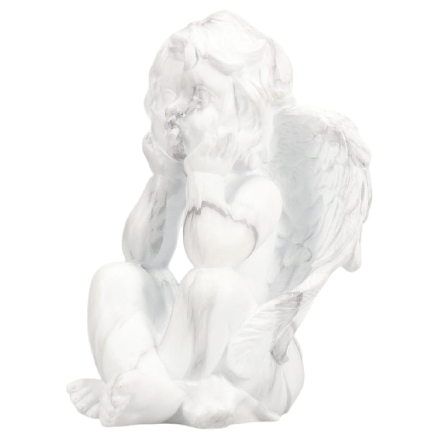MARBLE CHERUB HIDE-A-KEY / MARBLE/WHITE