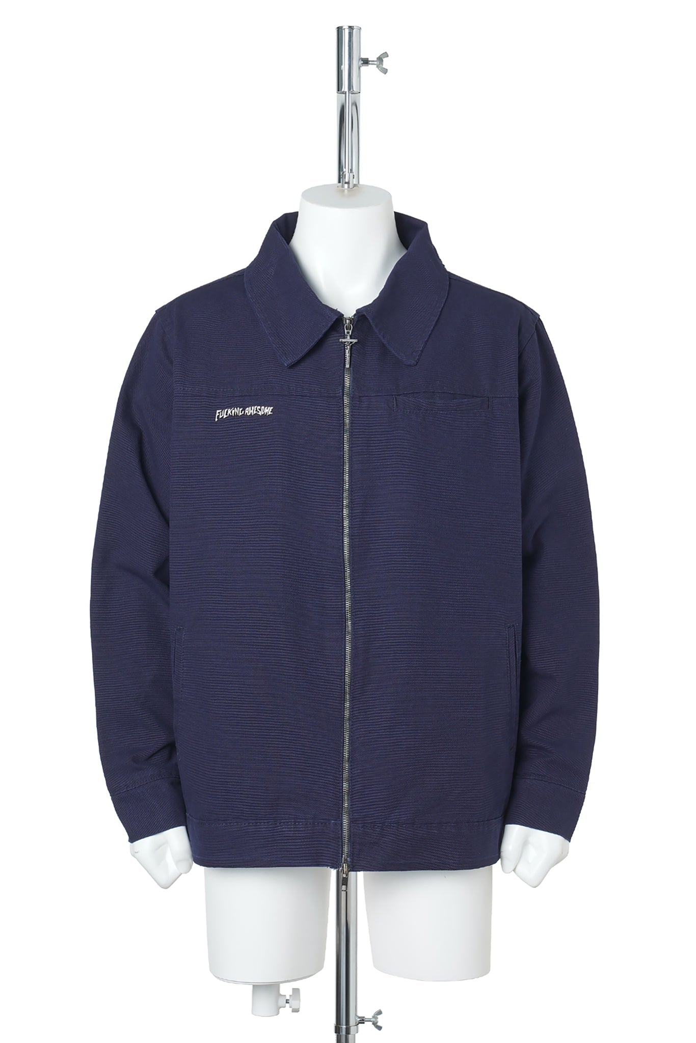 DOUBLE ZIP WORKSHIRT / DARK BLUE