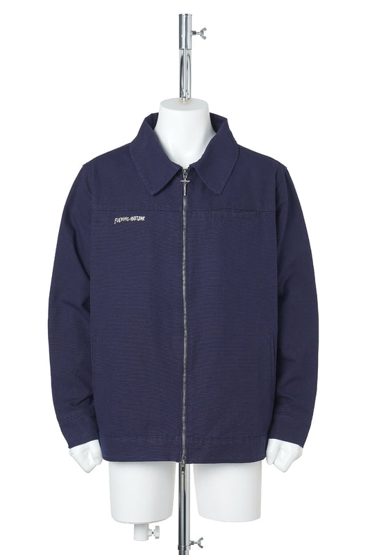 DOUBLE ZIP WORKSHIRT / DARK BLUE