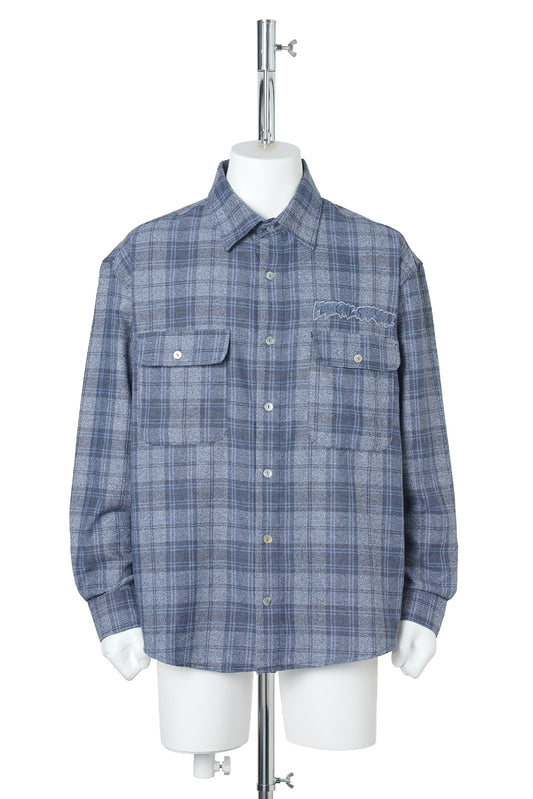 BRUCE'S FLANNEL SUMMER 26 / BLUE/NAVY