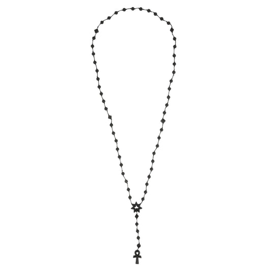 ANKH ROSARY / BLACK