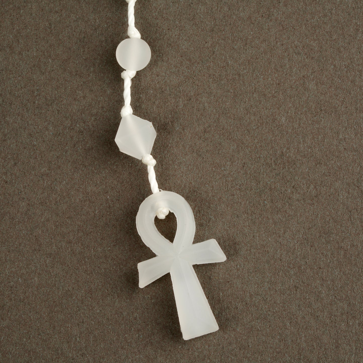 ANKH ROSARY / CLEAR