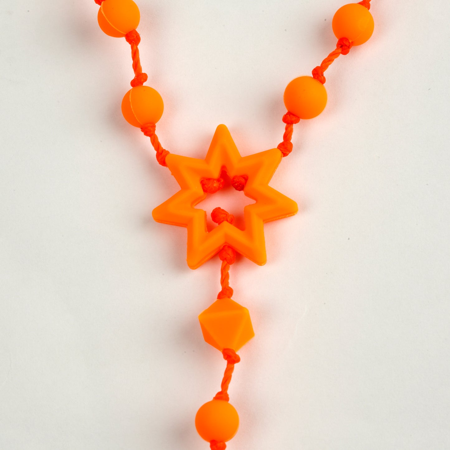 ANKH ROSARY / NEON ORANGE