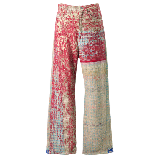 VINTAGE KANTHA QOILT PANTS / ASSORT