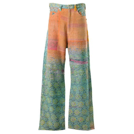 VINTAGE KANTHA QOILT PANTS / ASSORT