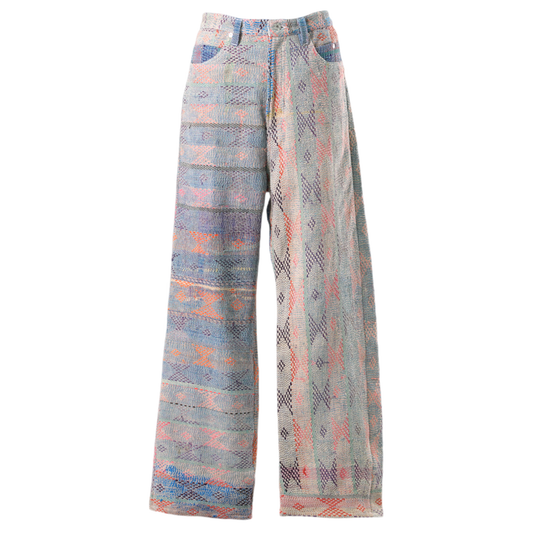 VINTAGE KANTHA QOILT PANTS / ASSORT