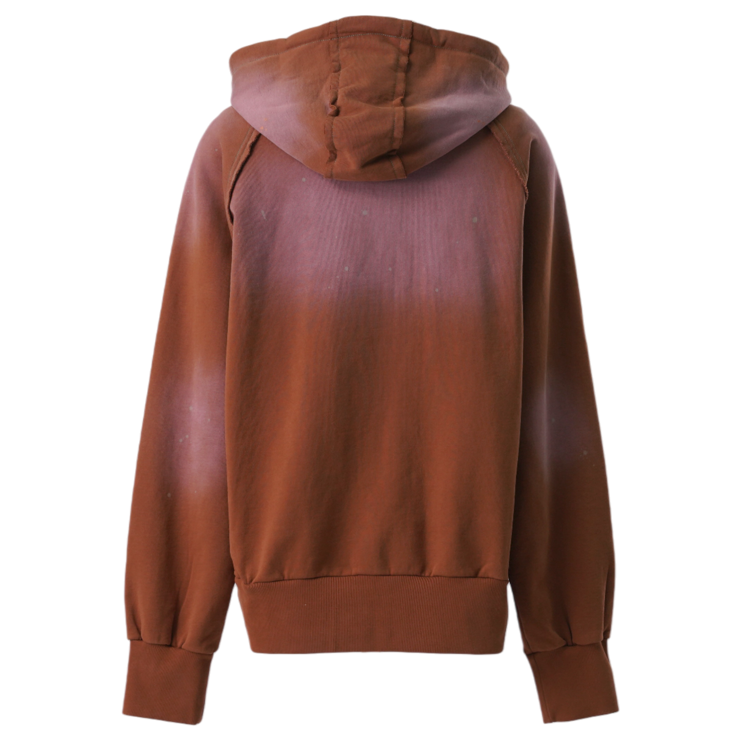 AGED ZIP UP HOODIE / BROWN