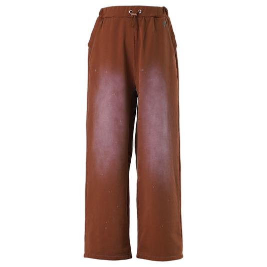 AGED BAGGY SWEAT PANTS / BROWN