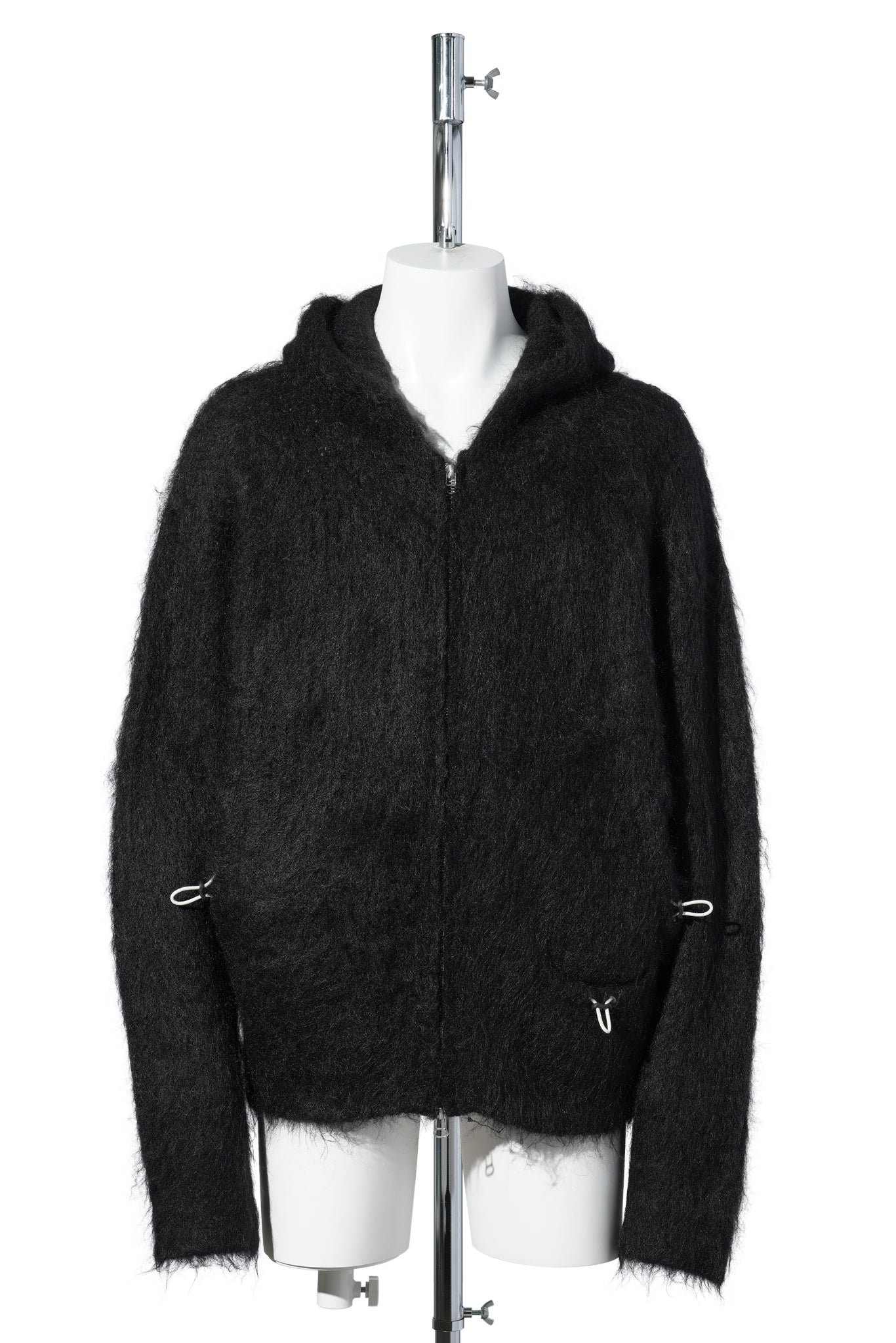 MOHAIR HOODIE / BLACK