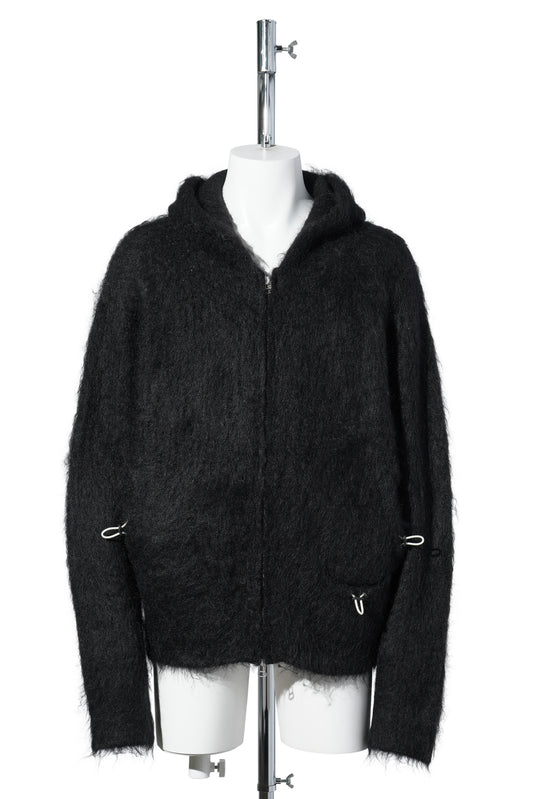 MOHAIR HOODIE / BLACK