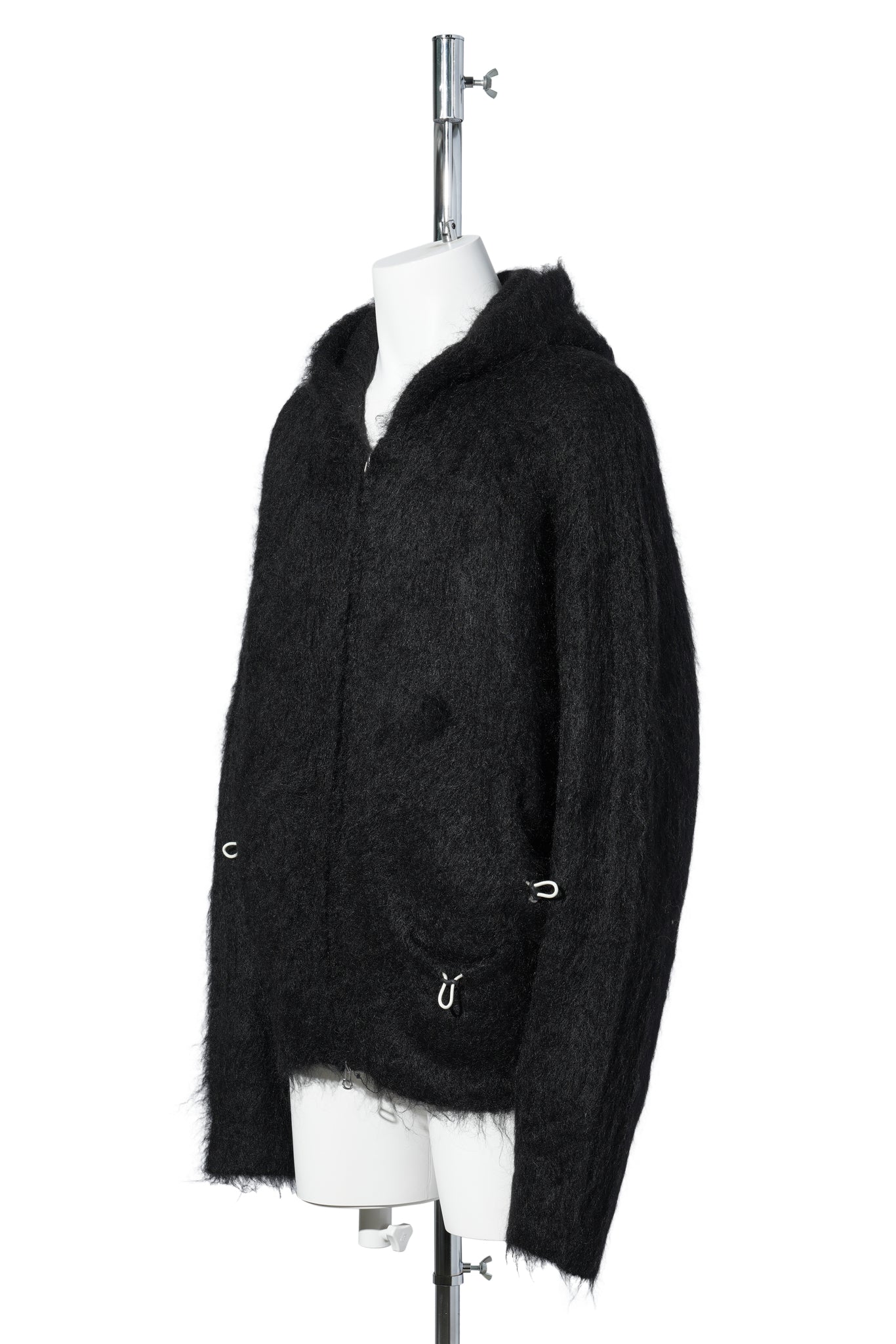 MOHAIR HOODIE / BLACK