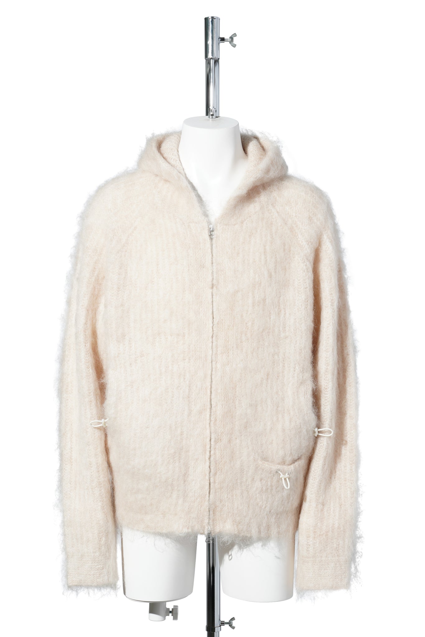 MOHAIR HOODIE / ECRU