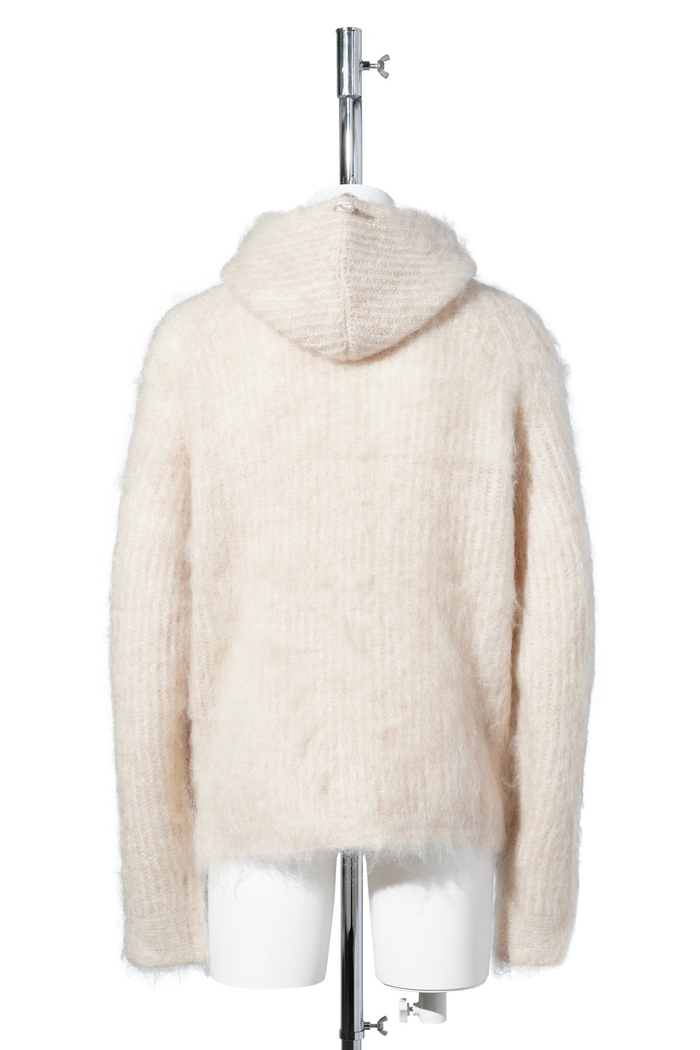 MOHAIR HOODIE / ECRU
